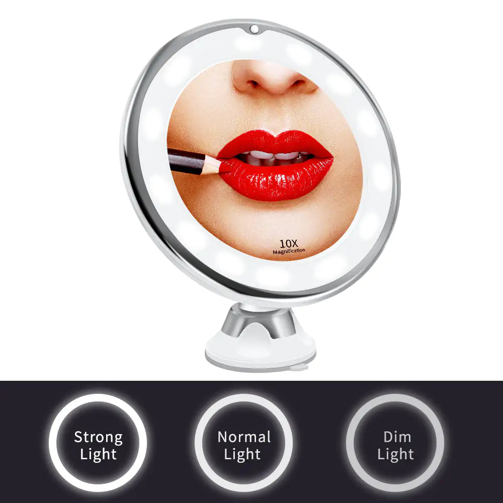Magnifying LED Lighted Makeup Mirror